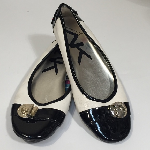 anne klein white flats